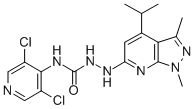 CAS#: 547756-93-4, 1-[1,3-Dimethyl-4-(2-Methylethyl)-1H-Pyrazolo[3,4-b]Pyridin-6-Yl]-4-(3,5-Dichloro-4-Pyridinyl)-Semicarbazide