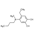 CAS 登录号：549548-19-8， 4-[丁基(甲基)氨基]-5-乙基-1,2-苯二酚