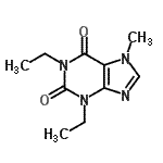 CAS 登录号：54965-57-0， 1,3-二乙基-7-甲基-3,7-二氢-1H-嘌呤-2,6-二酮