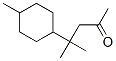 CAS 登录号：5505-84-0， 4-甲基-4-(4-甲基环己基)戊烷-2-酮