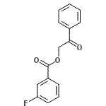 CAS 登录号：55153-23-6， 2-氧代-2-苯基乙基3-氟苯甲酸酯