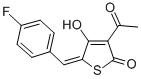 CAS 登录号：5518-90-1， 3-乙酰基-5-(4-氟苄亚基)-4-羟基-2(5H)-噻吩酮