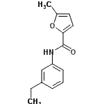 CAS 登录号：551907-44-9， N-(3-乙基苯基)-5-甲基-2-糠酰胺