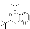 CAS 登录号：551950-44-8， N-(3-叔丁基巯基-吡啶-2-基)-2,2-二甲基-丙酰胺