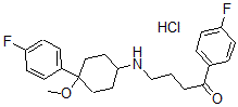 CAS 登录号：55199-71-8， 4-氟-4-((4-(4-氟苯基)-4-甲氧基环己基)氨基)苯丁酮盐酸盐