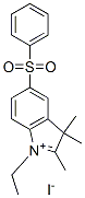 CAS#: 55203-51-5, 1-Ethyl-2,3,3-Trimethyl-5-(Phenylsulphonyl)-3H-Indolium Iodide