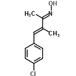 CAS 登录号：55224-94-7， (2E,3E)-4-(4-氯苯基)-N-羟基-3-甲基-3-丁烯-2-亚胺