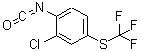 CAS 登录号：55225-89-3， 2-氯-1-异氰酸-4-三氟甲硫基苯