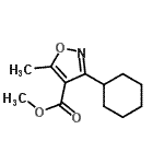 CAS#: 55278-59-6, Methyl 3-Cyclohexyl-5-Methyl-1,2-Oxazole-4-Carboxylate