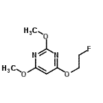 CAS 登录号：552882-15-2， 4-(2-氟乙氧基)-2,6-二甲氧基嘧啶