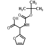 CAS#: 55362-75-9, 2-Furyl({[(2-Methyl-2-Propanyl)Oxy]Carbonyl}Amino)Acetic Acid