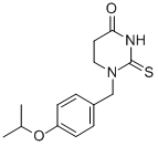 CAS 登录号：55383-89-6， 四氢-1-((4-(1-甲基乙氧基)苯基)甲基)-2-硫代-4(1H)-嘧啶酮