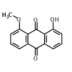 CAS 登录号：5539-66-2， 1-羟基-8-甲氧基-9,10-蒽醌