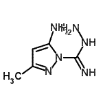 CAS 登录号：55457-98-2， 5-氨基-3-甲基-1H-吡唑-1-亚胺代甲酰肼