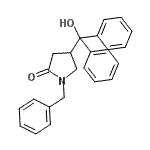 CAS 登录号：55470-23-0， 1-苄基-4-[羟基(二苯基)甲基]-2-吡咯烷酮