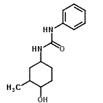 CAS 登录号：55521-13-6， 1-(4-羟基-3-甲基环己基)-3-苯基脲