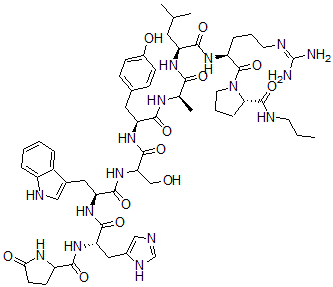 CAS#: 55533-06-7, Ala(6)-Des-Gly(10)-Lhrh Propylamide