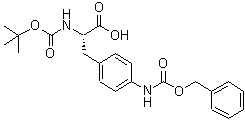 CAS 登录号：55533-25-0， N-叔丁氧羰基-4-(苄氧羰基-氨基)-L-苯丙氨酸