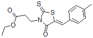 CAS#: 5567-52-2, 3-[5-[(4-Methylphenyl)methylene]-4-oxo-2-thioxo-3-thiazolidinyl]propanoic acid ethyl ester