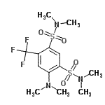 CAS 登录号：55670-16-1， 4-(二甲基氨基)-N,N,N',N'-四甲基-6-(三氟甲基)-1,3-苯二磺酰胺