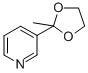 CAS 登录号：55676-25-0， 3-(2-甲基-1,3-二氧戊环-2-基)吡啶