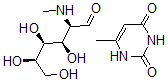 CAS#: 55696-52-1, 2-Deoxy-2-(methylamino)-D-Glucose compd. with 6-methyl-2,4(1H,3H)-pyrimidinedione
