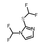 CAS 登录号：557788-26-8， 1-(二氟甲基)-2-[(二氟甲基)硫基]-1H-咪唑