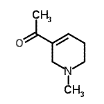 CAS 登录号：55806-53-6， 1-(1-甲基-1,2,5,6-四氢-3-吡啶基)乙酮