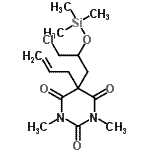 CAS#: 55836-74-3, 5-Allyl-5-{3-Chloro-2-[(Trimethylsilyl)Oxy]Propyl}-1,3-Dimethyl-2,4,6(1H,3H,5H)-Pyrimidinetrione