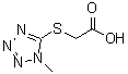 CAS 登录号：55862-52-7， [(1-甲基-1H-四唑-5-基)硫基]乙酸