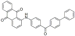 CAS 登录号：55879-93-1， 1-[[4-([1,1'-联苯]-4-基羰基)苯基]氨基]蒽醌