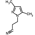 CAS 登录号：5589-97-9， 3-(3,5-二甲基-1H-吡唑-1-基)丙腈