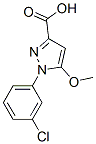 CAS#: 55983-75-0, 3-Carboxy-1-(3-Chlorophenyl)-5-Methoxypyrazole