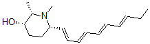 CAS 登录号：56022-14-1， (2S,3S,6S)-6-[(1E,3E,5E,7E)-癸-1,3,5,7-四烯基]-1,2-二甲基哌啶-3-醇