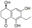CAS 登录号：56495-97-7， (4R)-7-乙基-3,4-二氢-4,6,8-三羟基-1(2H)-萘酮