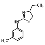 CAS 登录号：565167-96-6， 4-乙基-N-(3-甲基苯基)-4,5-二氢-1,3-噻唑-2-胺