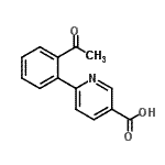 CAS 登录号：566198-29-6， 6-(2-乙酰基苯基)烟酸