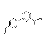 CAS 登录号：566198-31-0， 6-(4-甲酰基苯基)-2-吡啶羧酸