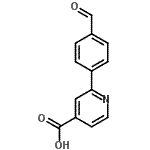 CAS 登录号：566198-32-1， 2-(4-甲酰基苯基)异烟酸
