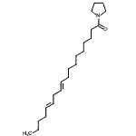 CAS 登录号：56630-38-7， (10E,13E)-1-(1-吡咯烷基)-10,13-十八碳二烯-1-酮