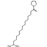 CAS 登录号：56630-53-6， 15-甲基-1-(1-吡咯烷基)-1-十六烷酮