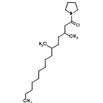 CAS 登录号：56630-62-7， 3,6-二甲基-1-(1-吡咯烷基)-1-十五烷酮