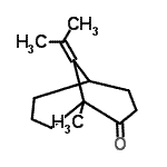 CAS 登录号：56630-95-6， 9-异亚丙基-1-甲基双环[3.3.1]壬烷-2-酮