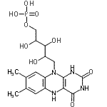 CAS#: 5666-16-0, 1-Deoxy-1-(7,8-Dimethyl-2,4-Dioxo-1,3,4,5-Tetrahydrobenzo[g]Pteridin-10(2H)-Yl)-5-O-Phosphonopentitol
