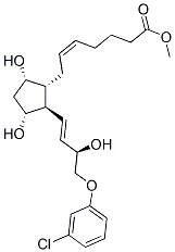 CAS 登录号：56687-85-5， (Z)-7-[2beta-[(1E,3R)-3-羟基-4-(3-氯苯氧基)-1-丁烯基]-3alpha,5alpha-二羟基环戊烷-1alpha-基]-5-庚烯酸甲酯