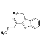 CAS 登录号：566930-28-7， 1-(1-乙基-1H-苯并咪唑-2-基)-2-甲氧基乙酮