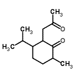 CAS 登录号：56772-10-2， 3-异丙基-6-甲基-2-(2-氧代丙基)环己酮