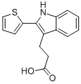 CAS 登录号：5691-03-2， 3-(2-噻吩-2-基-1H-吲哚-3-基)丙酸