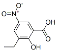 CAS 登录号：56911-72-9， 3-乙基-2-羟基-5-硝基苯甲酸