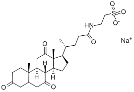 CAS 登录号：57011-24-2， 2-(((5beta)-3,7,12,24-四氧代胆烷-24-基)氨基)-乙烷磺酸单钠盐